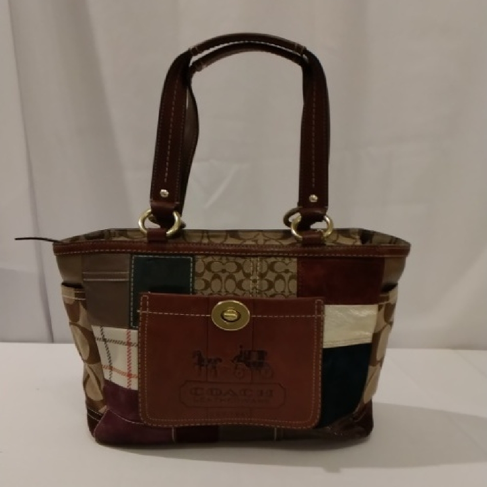 Coach Multicolor Patchwork Tote